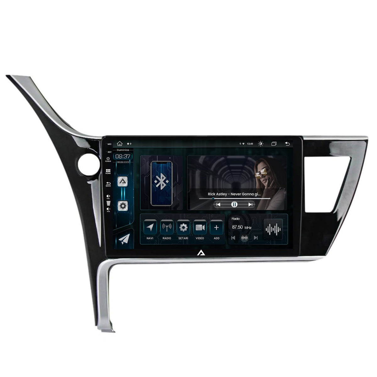 Navigatie Toyota Corolla / Auris (2017-2020), Android, Z-Octacore / 8GB RAM + 256GB ROM, 10.1 Inch - AD-BGZ10008+AD-BGRKIT079