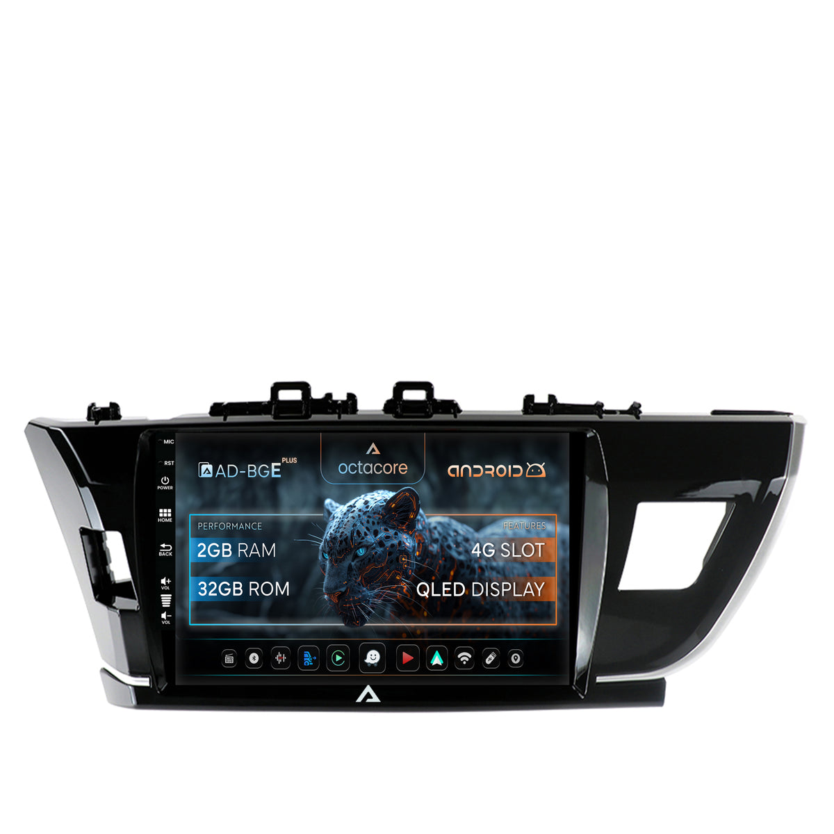 Navigatie Toyota Corolla (2012-2016), Android, E-Octacore / 2GB RAM + 32GB ROM, 10.1 Inch - AD-BGE10002+AD-BGRKIT076