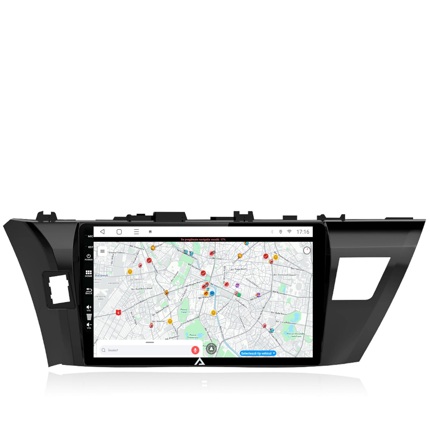 Navigatie Toyota Corolla (2012-2016), Android, P-Octacore / 2GB RAM + 32GB ROM, 10.1 Inch - AD-BGP10002+AD-BGRKIT058