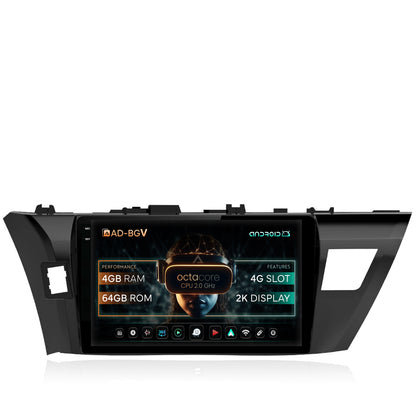 Navigatie Toyota Corolla (2012-2016), Android, V-Octacore / 4GB RAM + 64GB ROM, 10.36 Inch - AD-BGV10004+AD-BGRKIT058