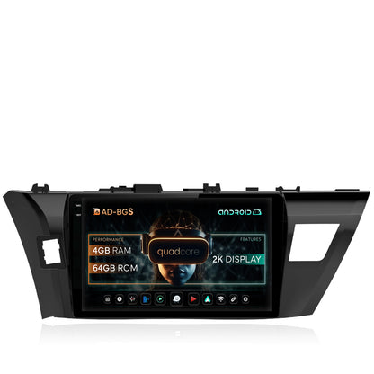 Navigatie Toyota Corolla (2012-2016), Android, V-Octacore / 4GB RAM + 64GB ROM, 10.36 Inch - AD-BGV10004+AD-BGRKIT076