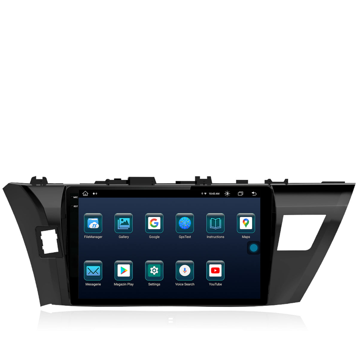 Navigatie Toyota Corolla (2012-2016), Android, X-Octacore / 8GB RAM + 256GB ROM, 10.36 Inch - AD-BGX10008+AD-BGRKIT076
