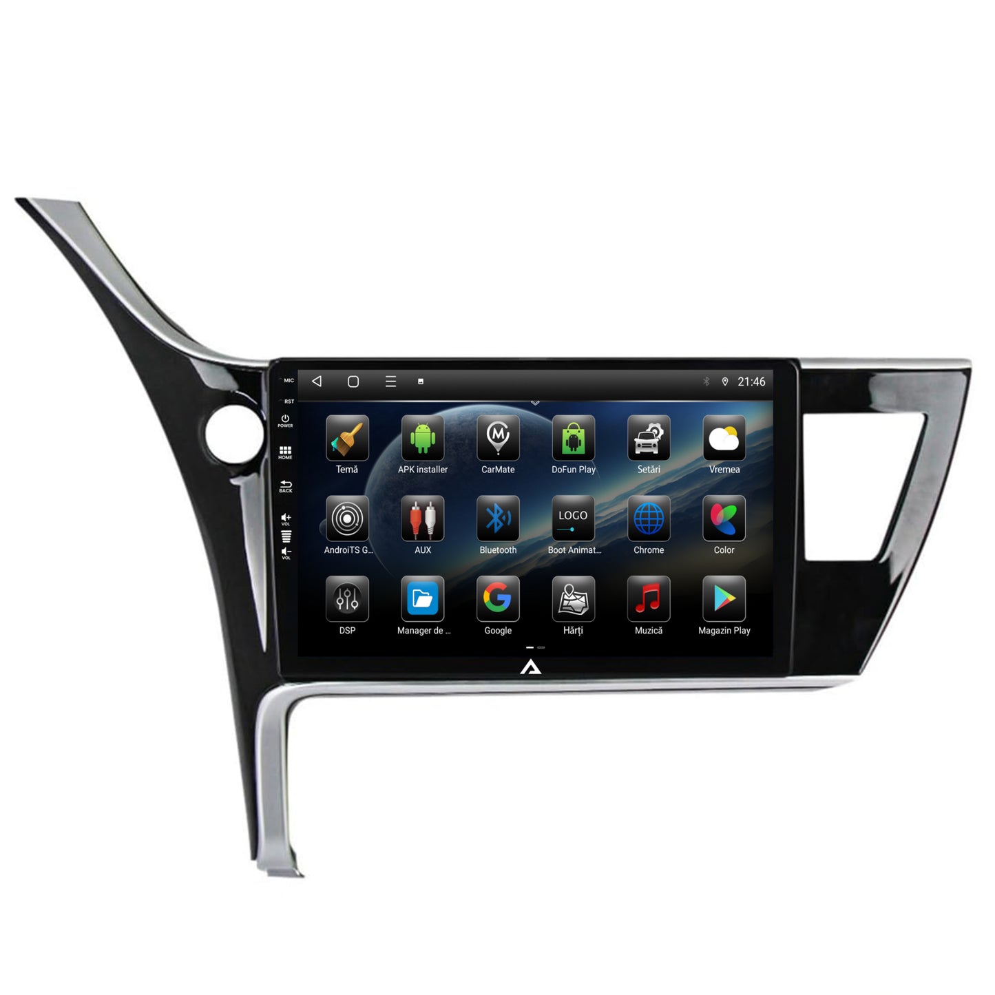 Navigatie Toyota Corolla / Auris (2017-2020), Android, P-Octacore / 2GB RAM + 32GB ROM, 10.1 Inch - AD-BGP10002+AD-BGRKIT079