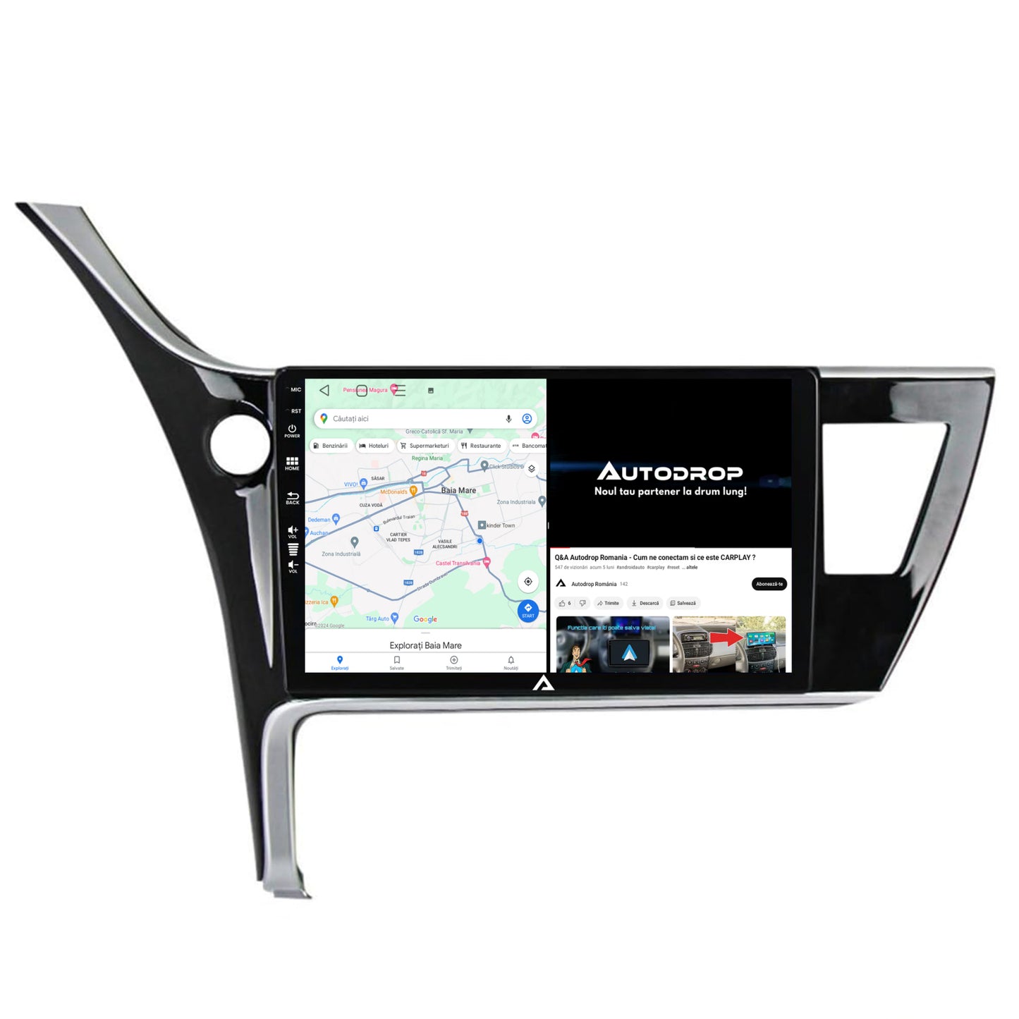 Navigatie Toyota Corolla / Auris (2017-2020), Android, A-Octacore / 4GB RAM + 64GB ROM, 9 Inch - AD-BGA9004+AD-BGRKIT079