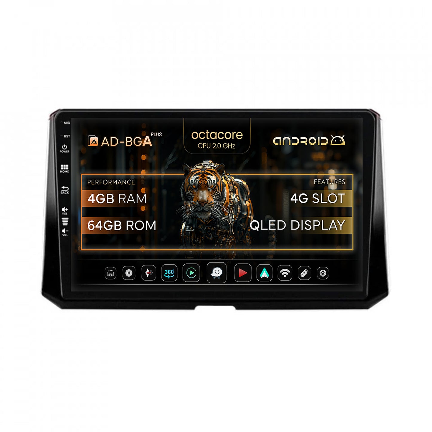 Navigatie Toyota Corolla (2019-2023), Android, A-Octacore / 4GB RAM + 64GB ROM, 10.1 Inch - AD-BGA10004+AD-BGRKIT059