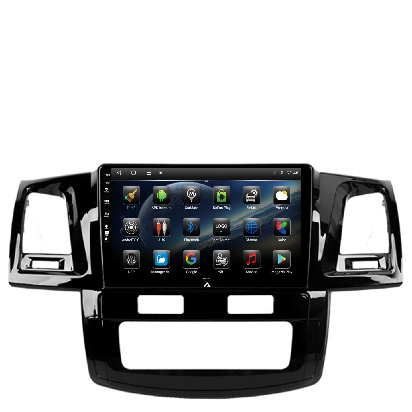 Navigatie Toyota Hilux (2008-2014), Android, E-Octacore / 2GB RAM + 32GB ROM, 9 Inch - AD-BGE9002+AD-BGRKIT081