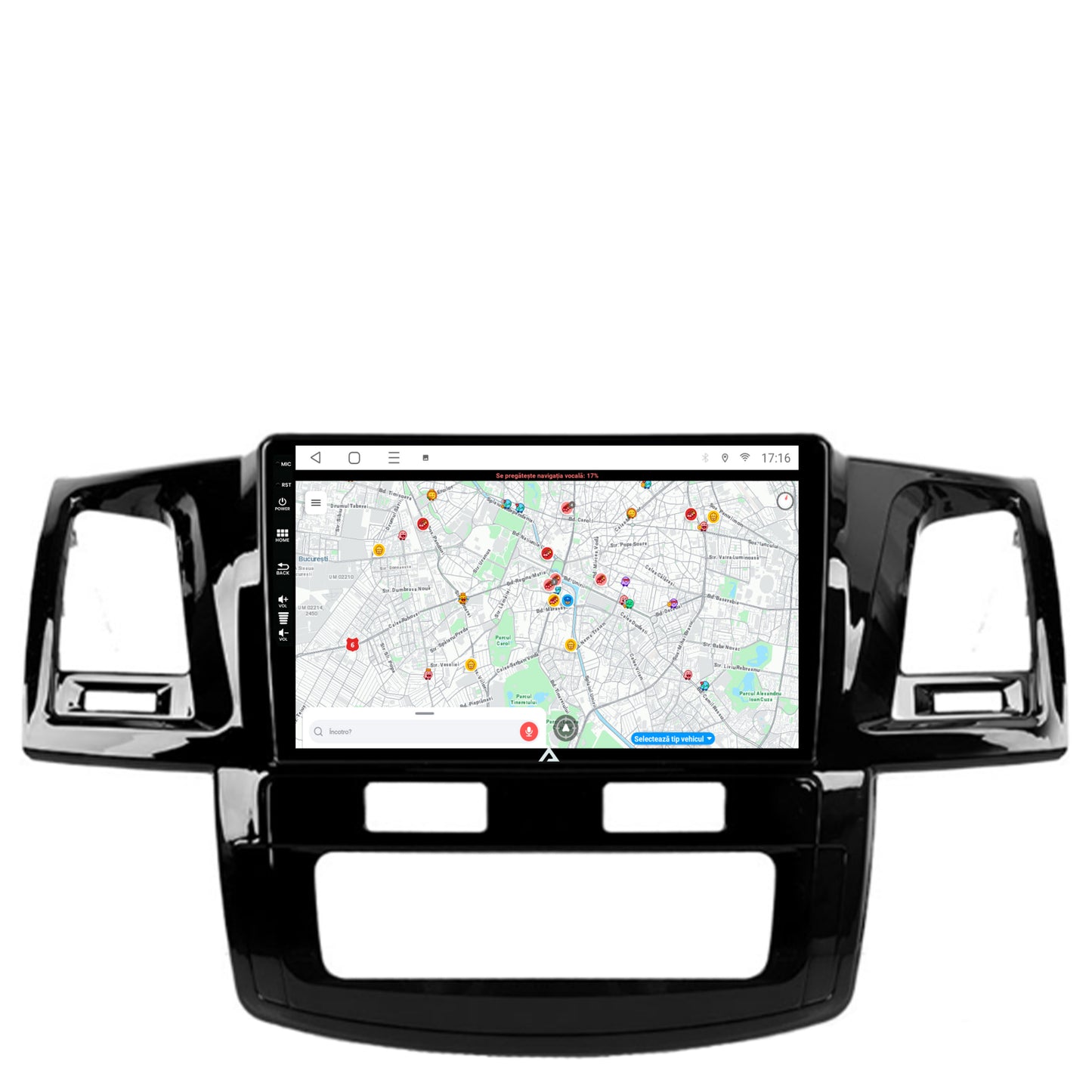 Navigatie Toyota Hilux (2008-2014), Android, P-Octacore / 2GB RAM + 32GB ROM, 9 Inch - AD-BGP9002+AD-BGRKIT081