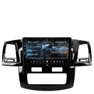 Navigatie Toyota Hilux (2008-2014), Android, P-Octacore / 2GB RAM + 32GB ROM, 9 Inch - AD-BGP9002+AD-BGRKIT081
