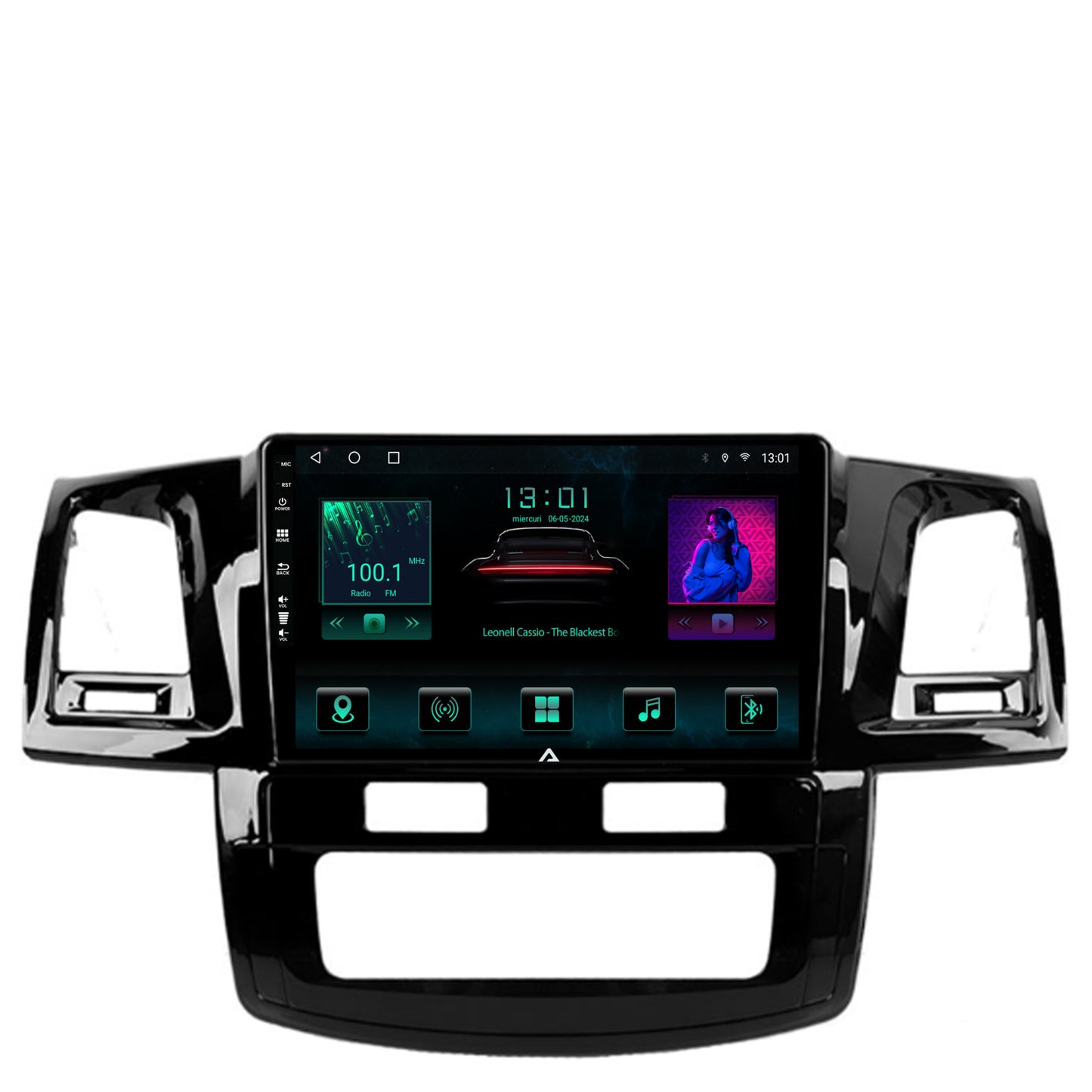 Navigatie Toyota Hilux (2008-2014), Android, A-Octacore / 4GB RAM + 64GB ROM, 9 Inch - AD-BGA9004+AD-BGRKIT081