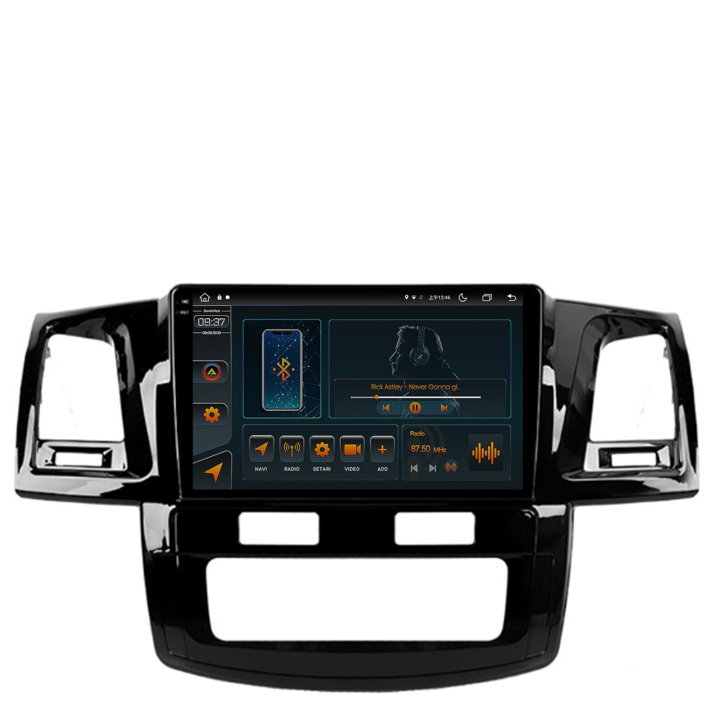 Navigatie Toyota Hilux (2008-2014), Android, V-Octacore / 4GB RAM + 64GB ROM, 9.5 Inch - AD-BGV9004+AD-BGRKIT081