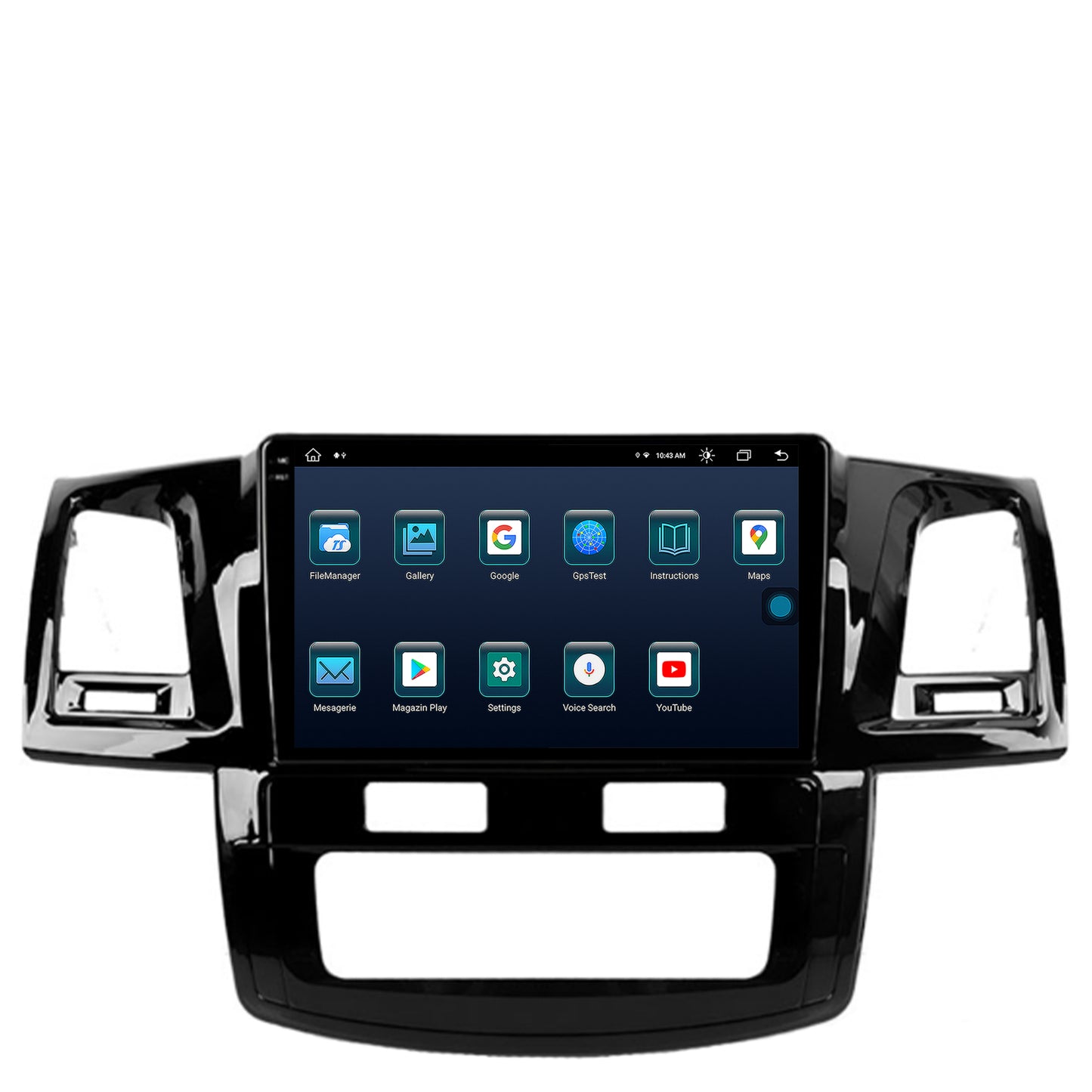 Navigatie Toyota Hilux (2008-2014), Android, X-Octacore / 8GB RAM + 256GB ROM, 9.5 Inch - AD-BGX9008+AD-BGRKIT081