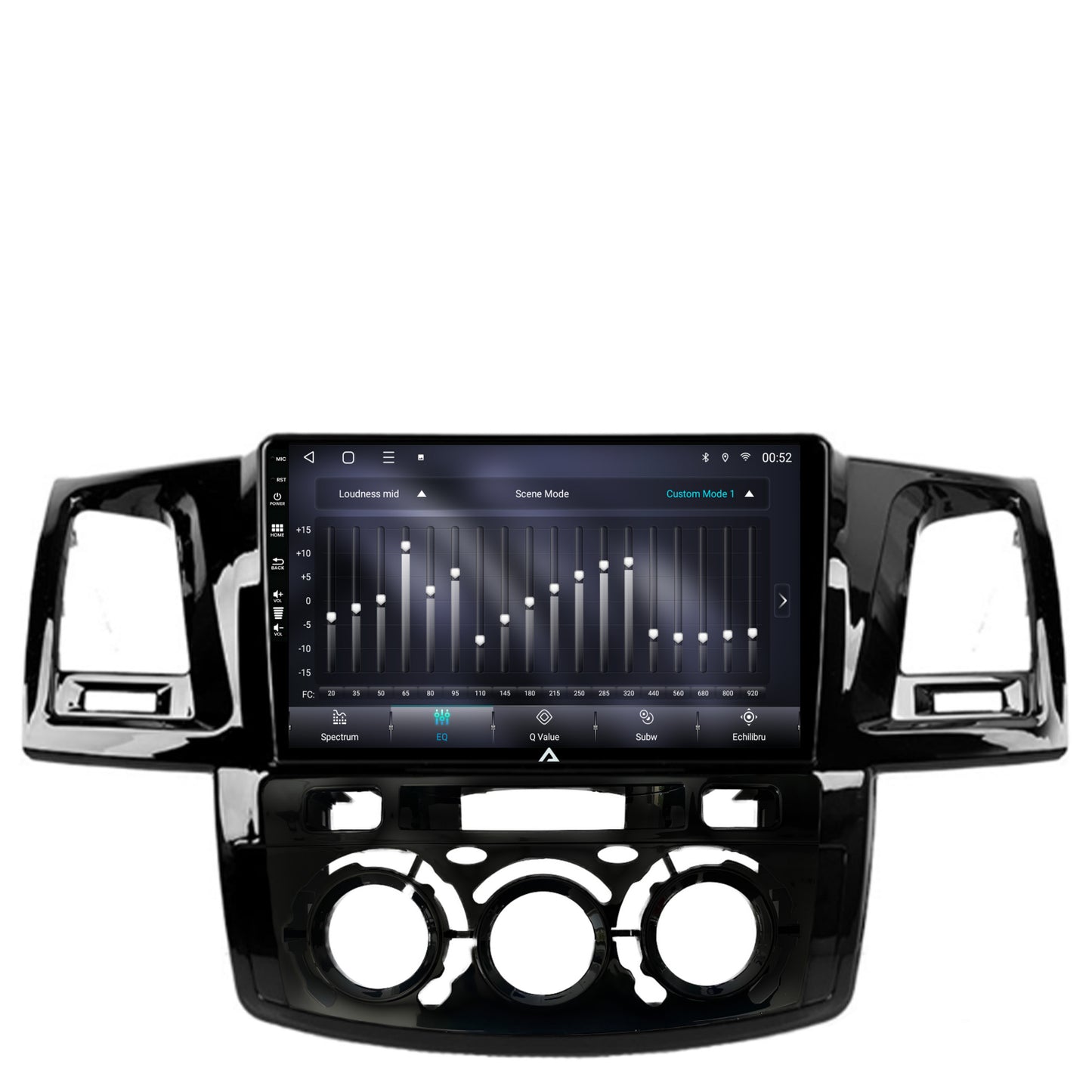 Navigatie Toyota Hilux (2008-2014) Clima Manuala, Android, E-Octacore / 2GB RAM + 32GB ROM, 9 Inch - AD-BGE9002+AD-BGRKIT082