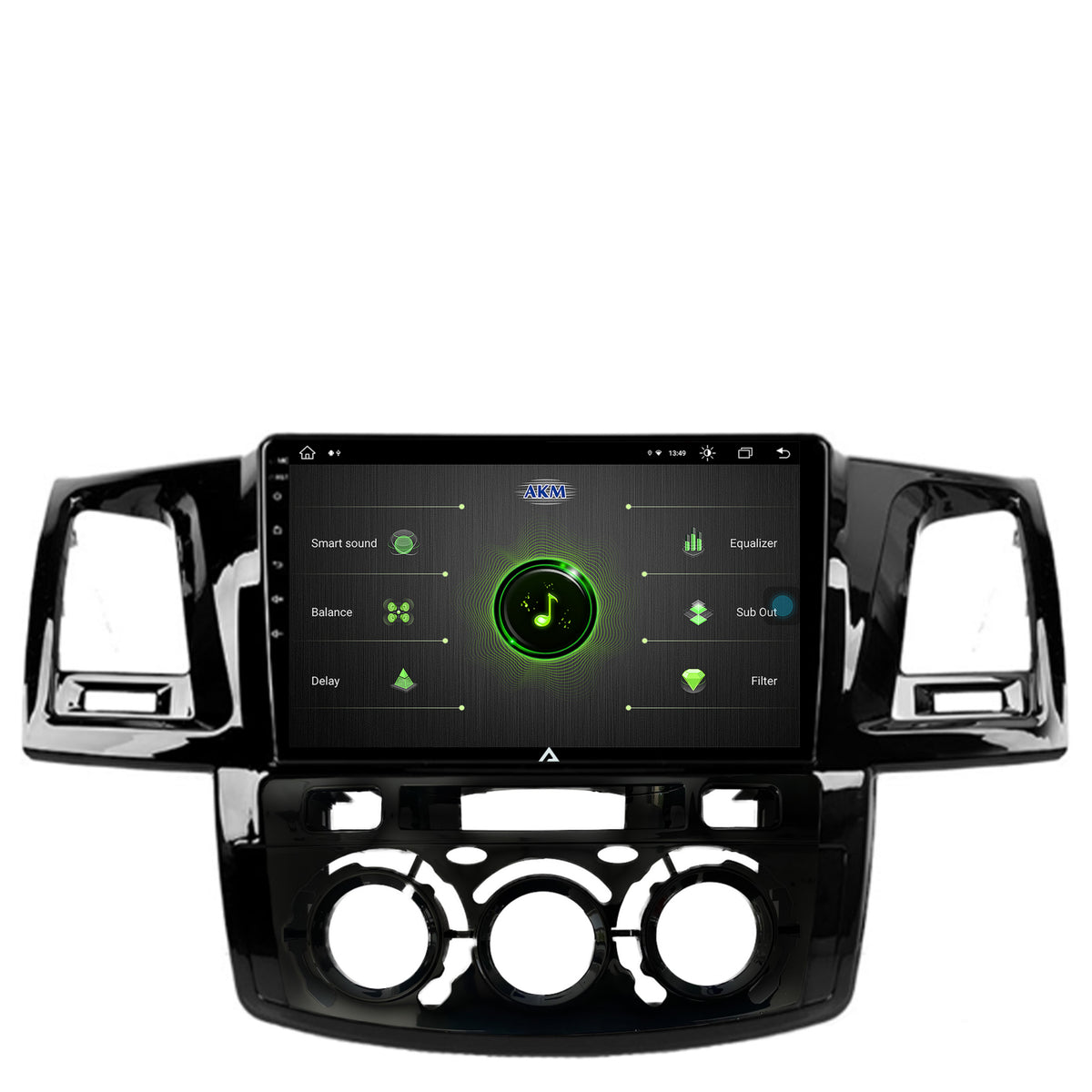 Navigatie Toyota Hilux (2008-2014) Clima Manuala, Android, Z-Octacore / 8GB RAM + 256GB ROM, 9 Inch - AD-BGZ9008+AD-BGRKIT082