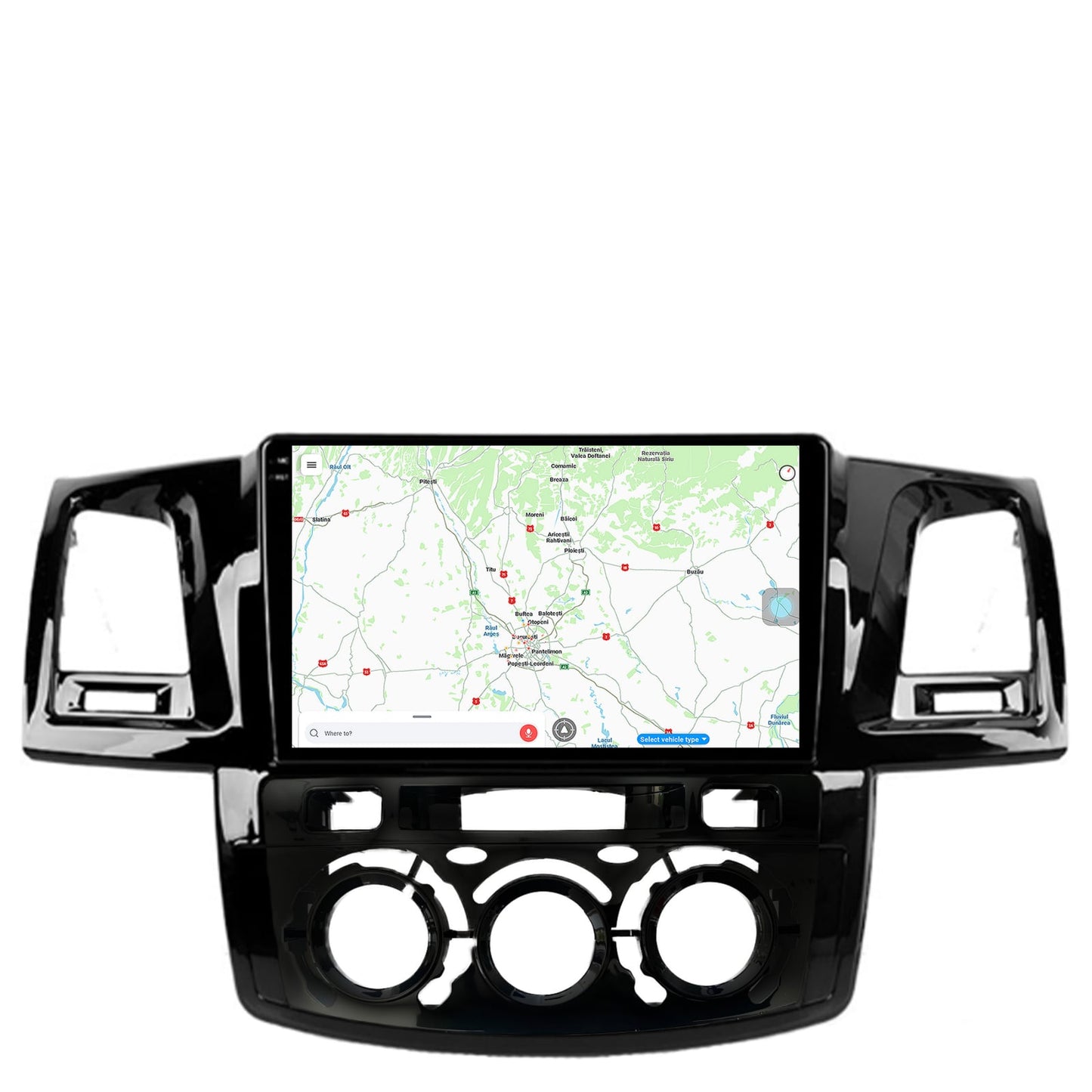 Navigatie Toyota Hilux (2008-2014) Clima Manuala, Android, X-Octacore / 8GB RAM + 256GB ROM, 9.5 Inch - AD-BGX9008+AD-BGRKIT082