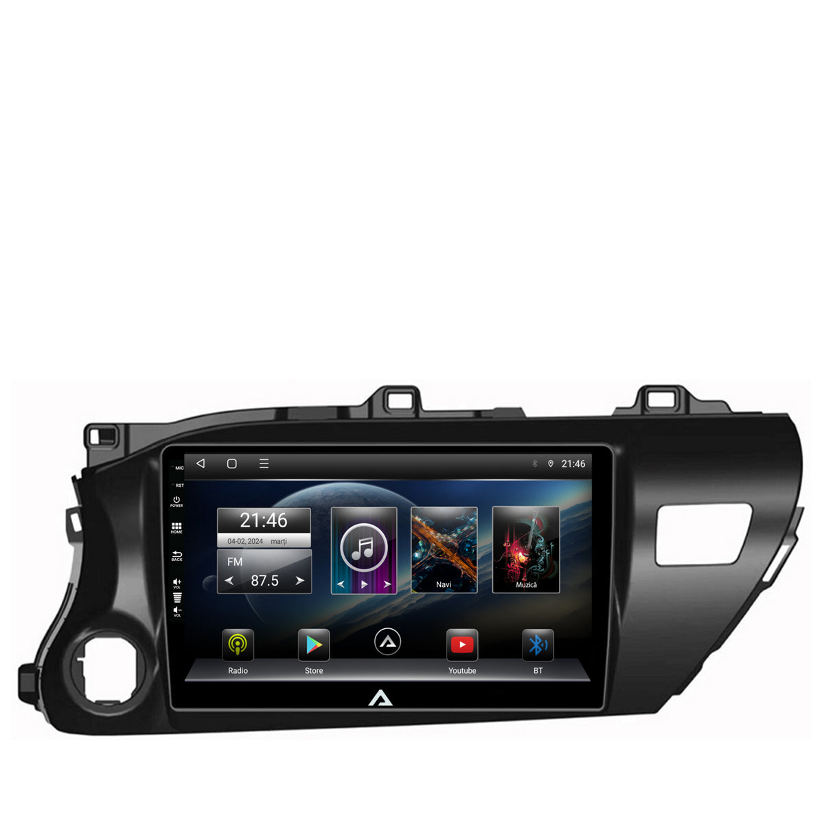 Navigatie Toyota Hilux (2015+), Android, P-Octacore / 2GB RAM + 32GB ROM, 10.1 Inch - AD-BGP10002+AD-BGRKIT086