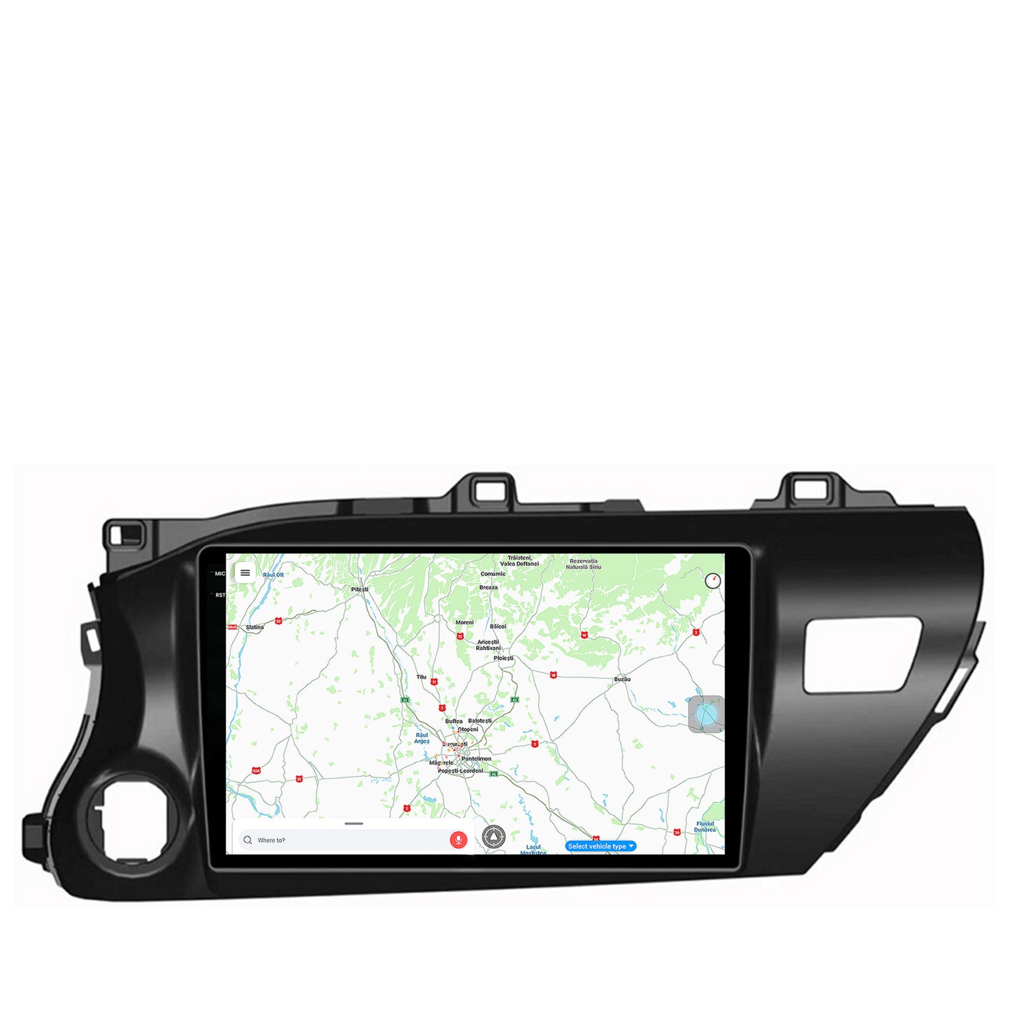 Navigatie Toyota Hilux (2015+), Android, V-Octacore / 4GB RAM + 64GB ROM, 10.36 Inch - AD-BGV10004+AD-BGRKIT086