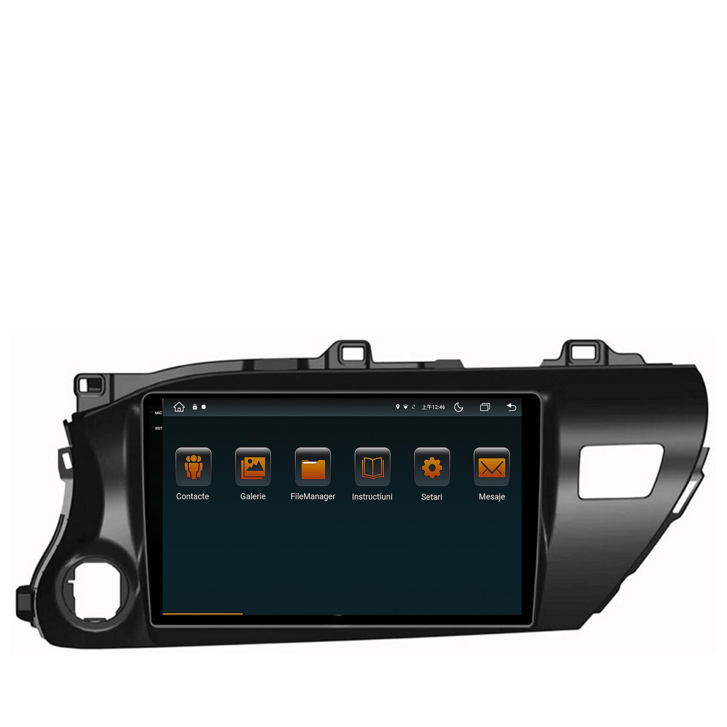 Navigatie Toyota Hilux (2015+), Android, V-Octacore / 4GB RAM + 64GB ROM, 10.36 Inch - AD-BGV10004+AD-BGRKIT086