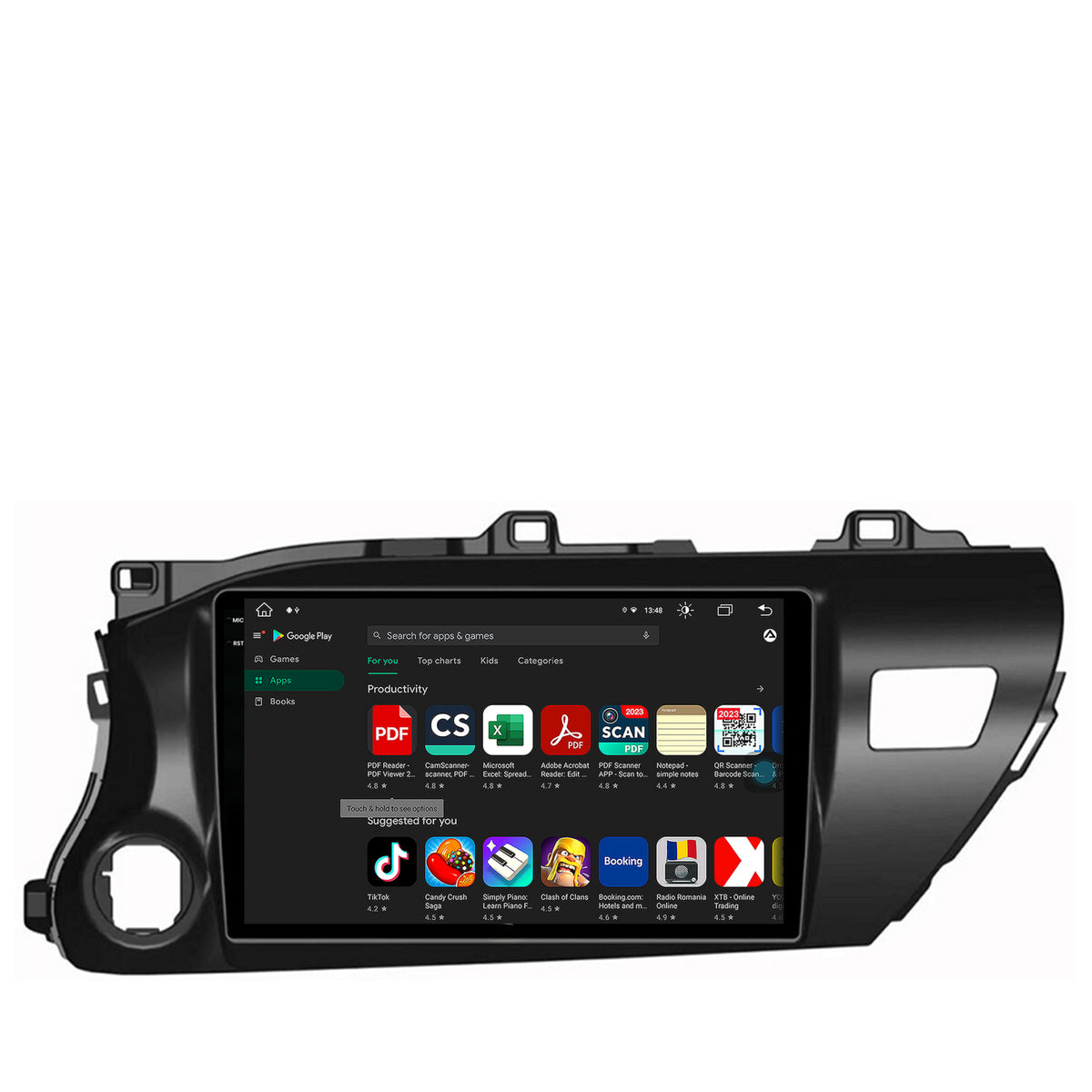 Navigatie Toyota Hilux (2015+), Android, X-Octacore / 8GB RAM + 256GB ROM, 10.36 Inch - AD-BGX10008+AD-BGRKIT086