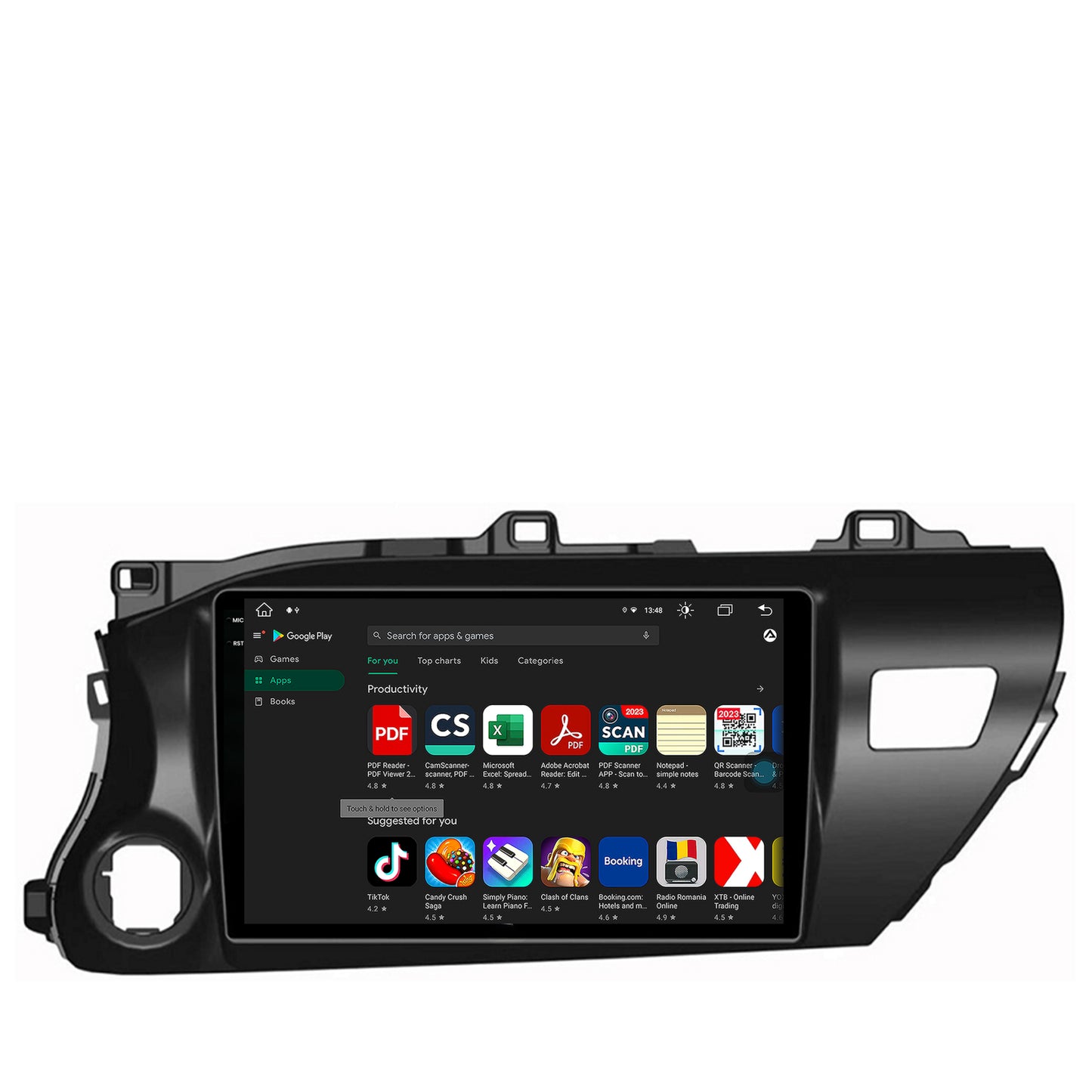 Navigatie Toyota Hilux (2015+), Android, X-Octacore / 8GB RAM + 256GB ROM, 10.36 Inch - AD-BGX10008+AD-BGRKIT086