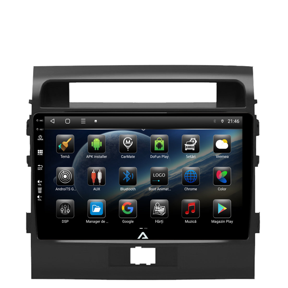 Navigatie Toyota Land Cruiser 200 (2007-2015), Android, P-Octacore / 2GB RAM + 32GB ROM, 9 Inch - AD-BGP10002+AD-BGRKIT075