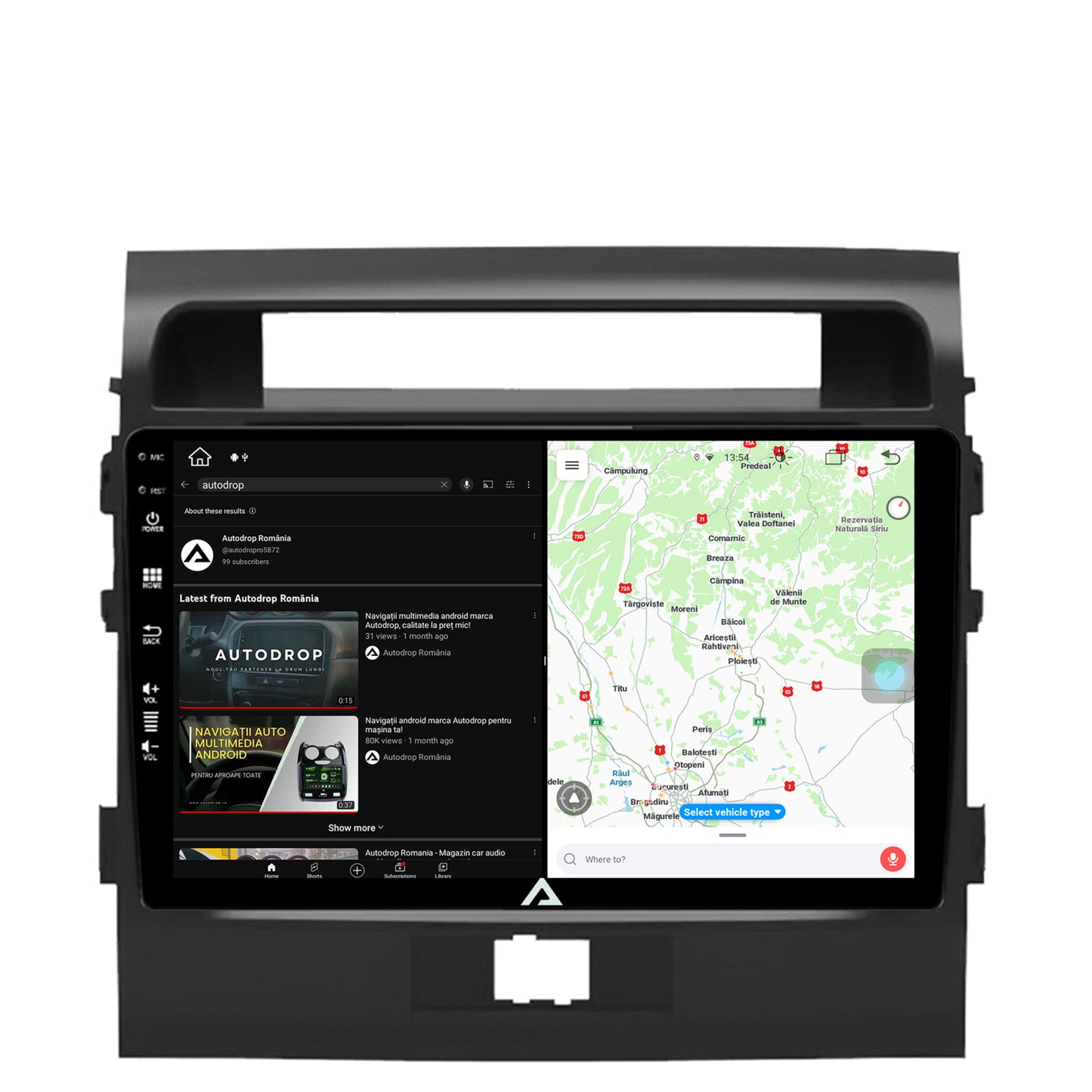 Navigatie Toyota Land Cruiser 200 (2007-2015), Android, Z-Octacore / 8GB RAM + 256GB ROM, 9 Inch - AD-BGZ9008+AD-BGRKIT075