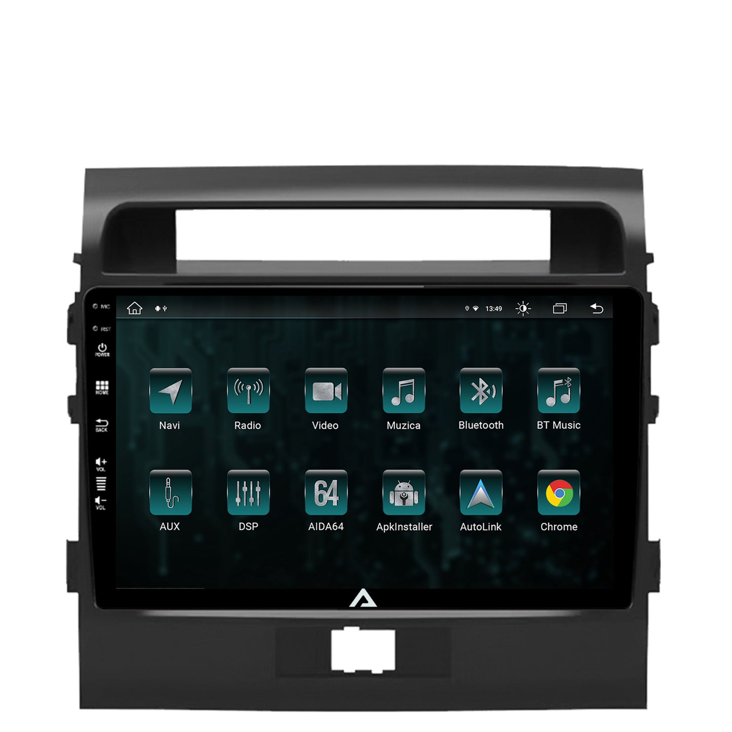 Navigatie Toyota Land Cruiser 200 (2007-2015), Android, Z-Octacore / 8GB RAM + 256GB ROM, 9 Inch - AD-BGZ9008+AD-BGRKIT075