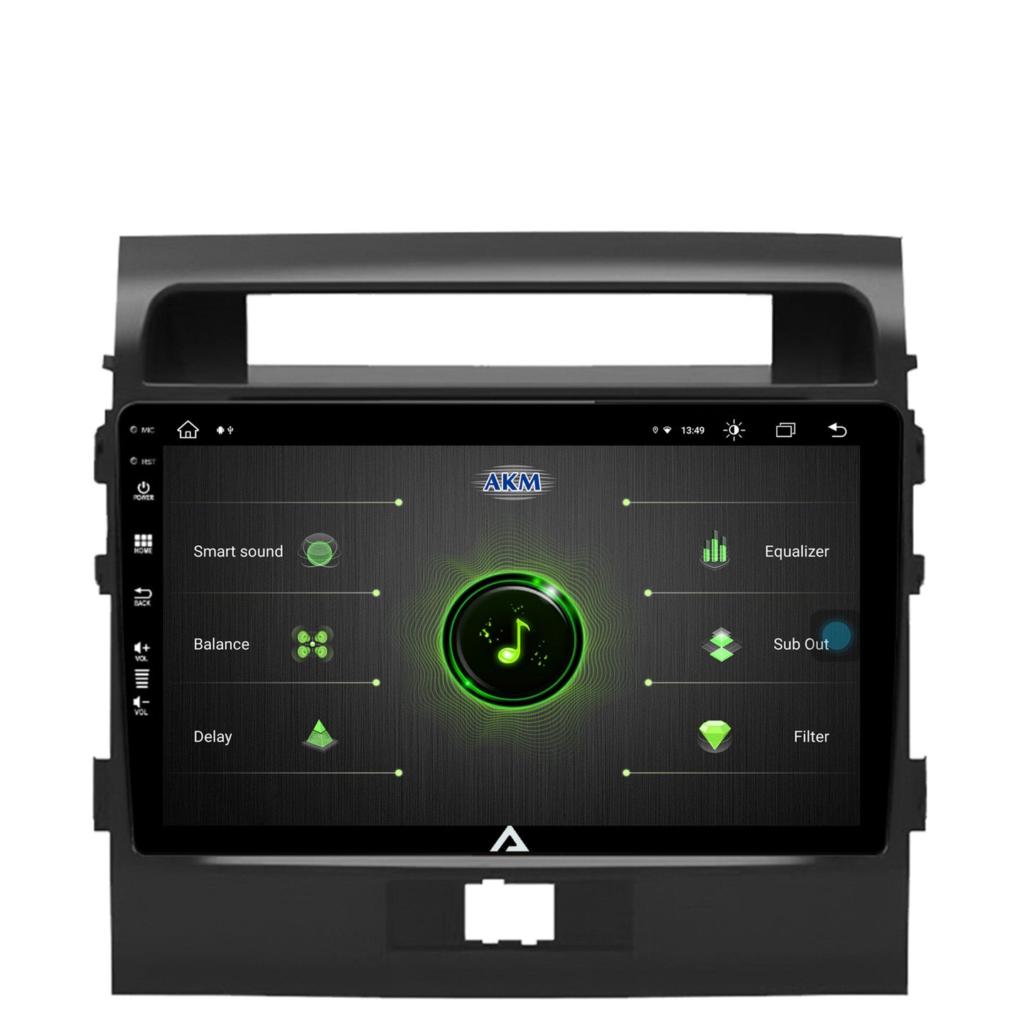 Navigatie Toyota Land Cruiser 200 (2007-2015), Android, Z-Octacore / 8GB RAM + 256GB ROM, 9 Inch - AD-BGZ9008+AD-BGRKIT075