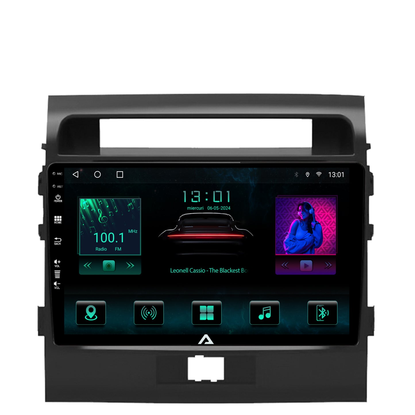 Navigatie Toyota Land Cruiser 200 (2007-2015), Android, A-Octacore / 4GB RAM + 64GB ROM, 9 Inch - AD-BGA9004+AD-BGRKIT075