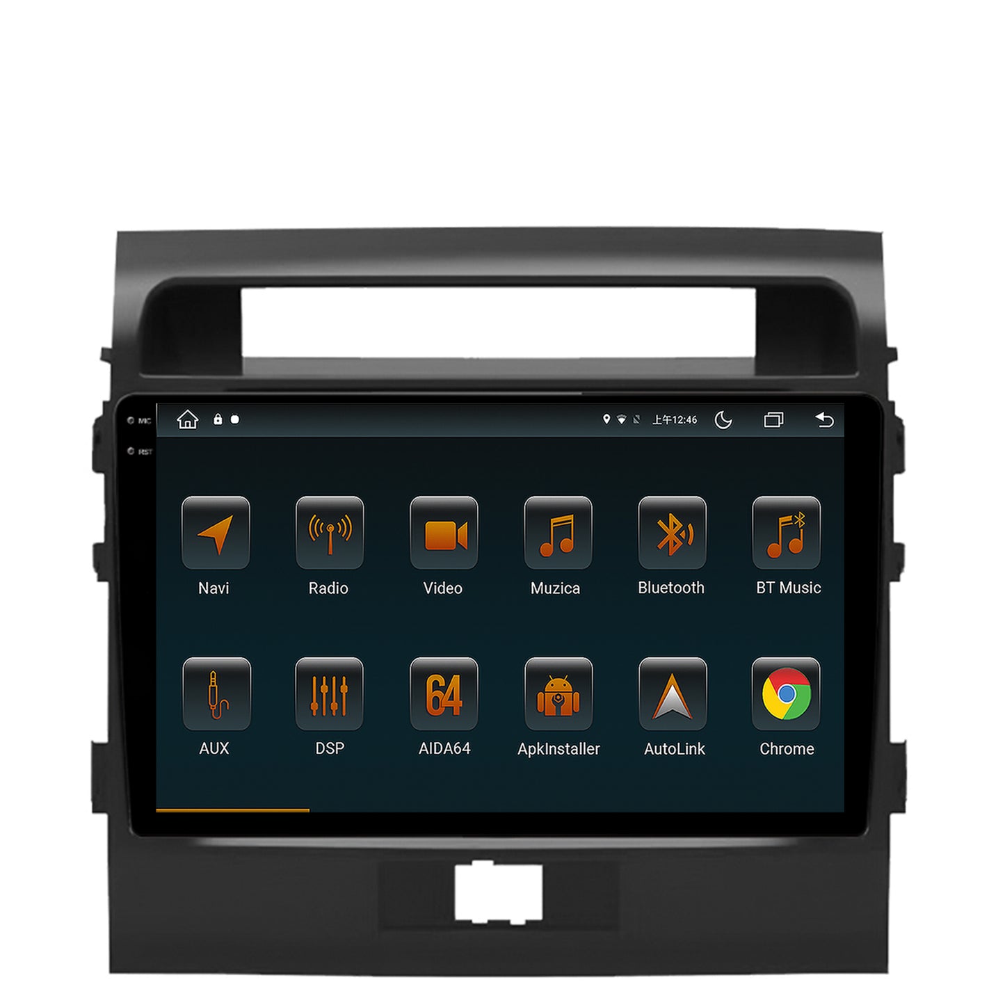 Navigatie Toyota Land Cruiser 200 (2007-2015), Android, V-Octacore / 4GB RAM + 64GB ROM, 9.5 Inch - AD-BGV9004+AD-BGRKIT075