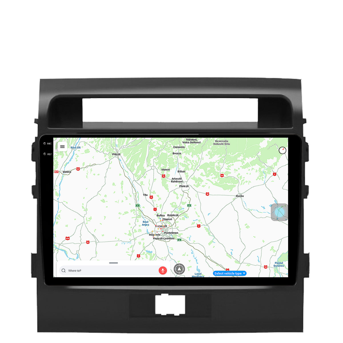 Navigatie Toyota Land Cruiser 200 (2007-2015), Android, V-Octacore / 4GB RAM + 64GB ROM, 9.5 Inch - AD-BGV9004+AD-BGRKIT075
