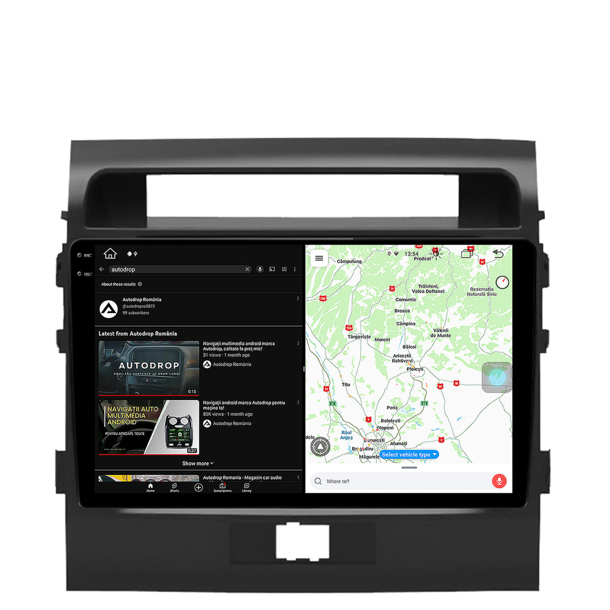 Navigatie Toyota Land Cruiser 200 (2007-2015), Android, V-Octacore / 4GB RAM + 64GB ROM, 9.5 Inch - AD-BGV9004+AD-BGRKIT075