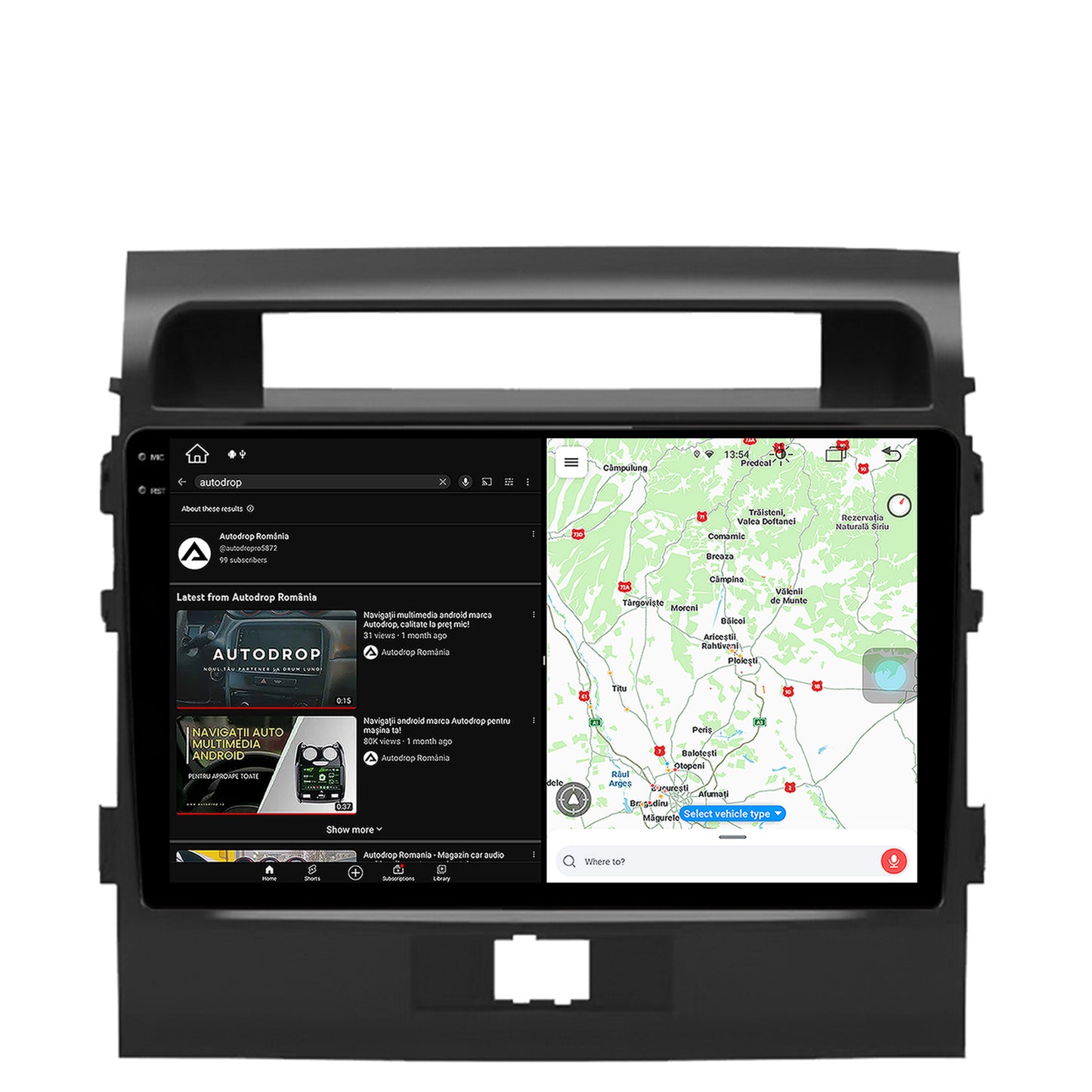 Navigatie Toyota Land Cruiser 200 (2007-2015), Android, V-Octacore / 4GB RAM + 64GB ROM, 9.5 Inch - AD-BGV9004+AD-BGRKIT075