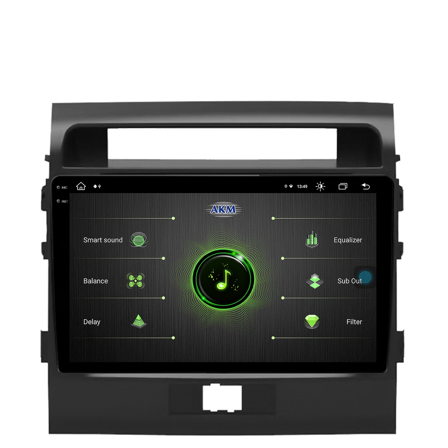 Navigatie Toyota Land Cruiser 200 (2007-2015), Android, V-Octacore / 4GB RAM + 64GB ROM, 9.5 Inch - AD-BGV9004+AD-BGRKIT075