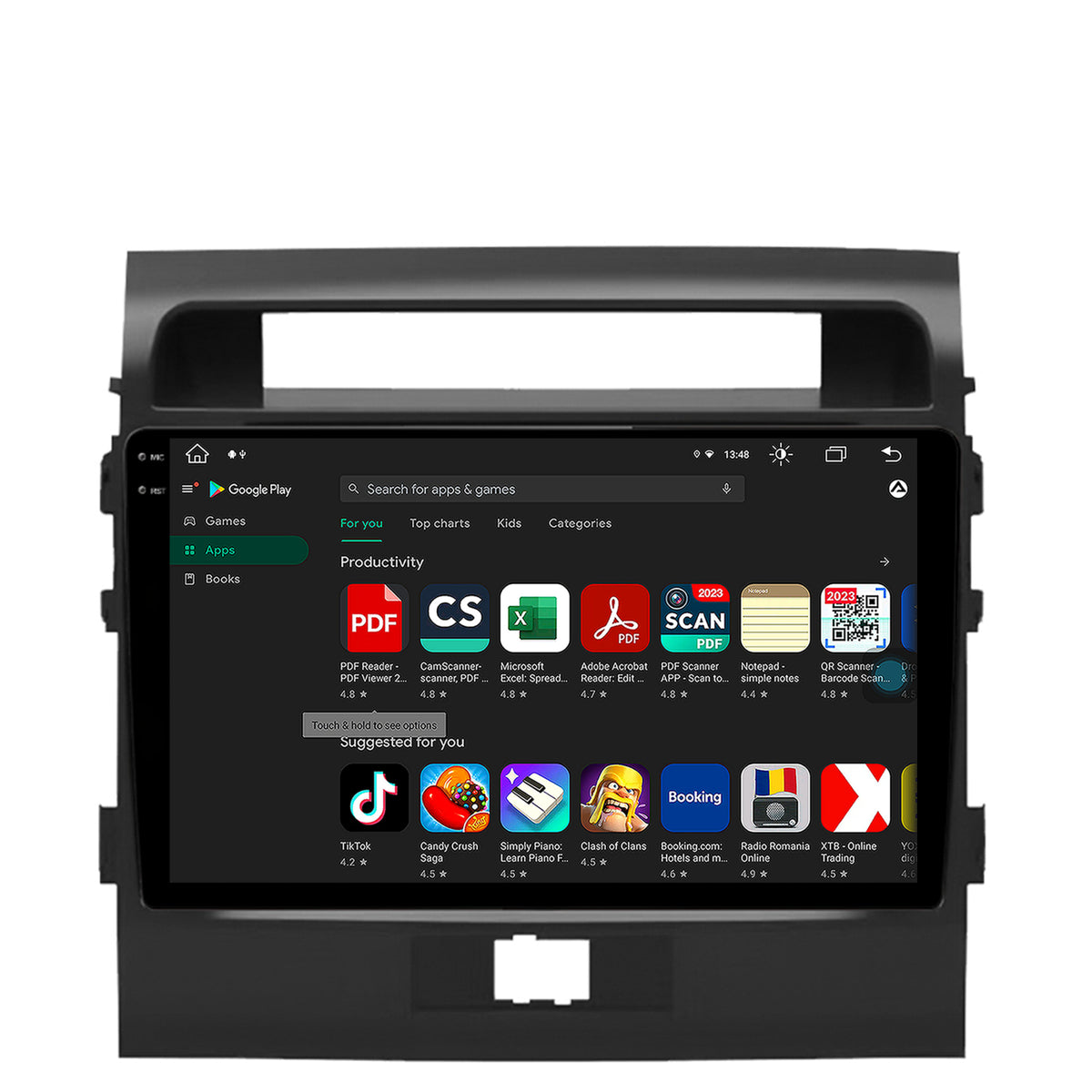 Navigatie Toyota Land Cruiser 200 (2007-2015), Android, X-Octacore / 8GB RAM + 256GB ROM, 9.5 Inch - AD-BGX9008+AD-BGRKIT075