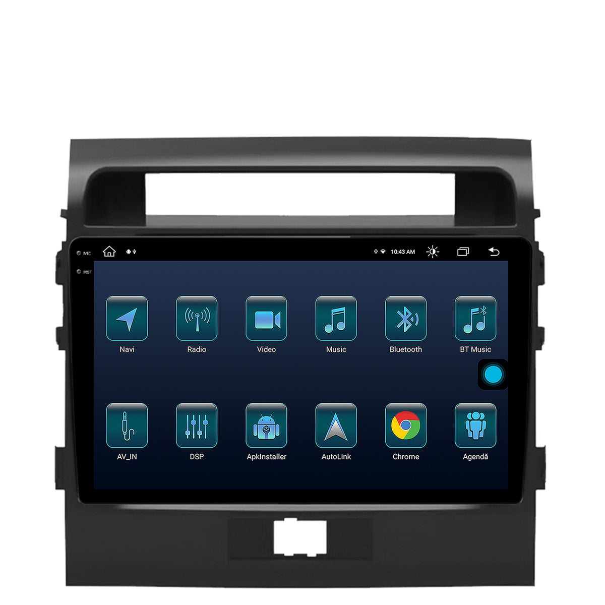 Navigatie Toyota Land Cruiser 200 (2007-2015), Android, X-Octacore / 8GB RAM + 256GB ROM, 9.5 Inch - AD-BGX9008+AD-BGRKIT075