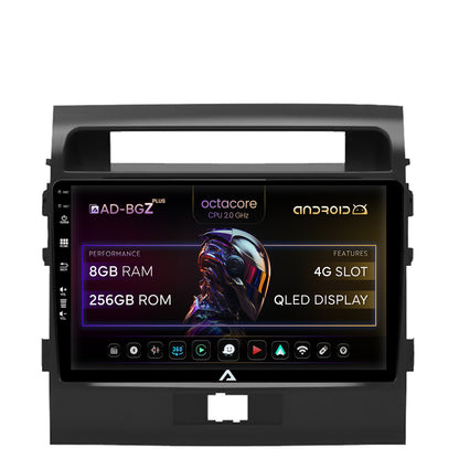 Navigatie Toyota Land Cruiser 200 (2007-2015), Android, Z-Octacore / 8GB RAM + 256GB ROM, 9 Inch - AD-BGZ9008+AD-BGRKIT075