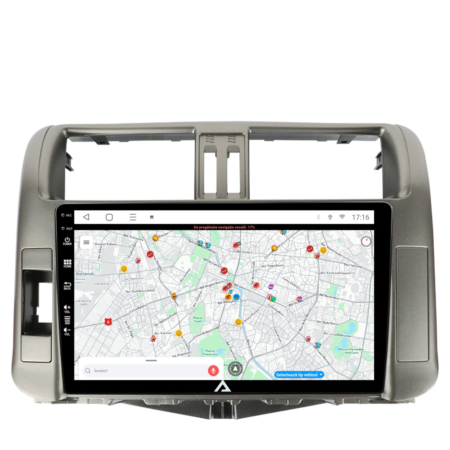 Navigatie Toyota Land Cruiser Prado J150 (2009-2013), Android, P-Octacore / 2GB RAM + 32GB ROM, 9 Inch - AD-BGP9002+AD-BGRKIT070