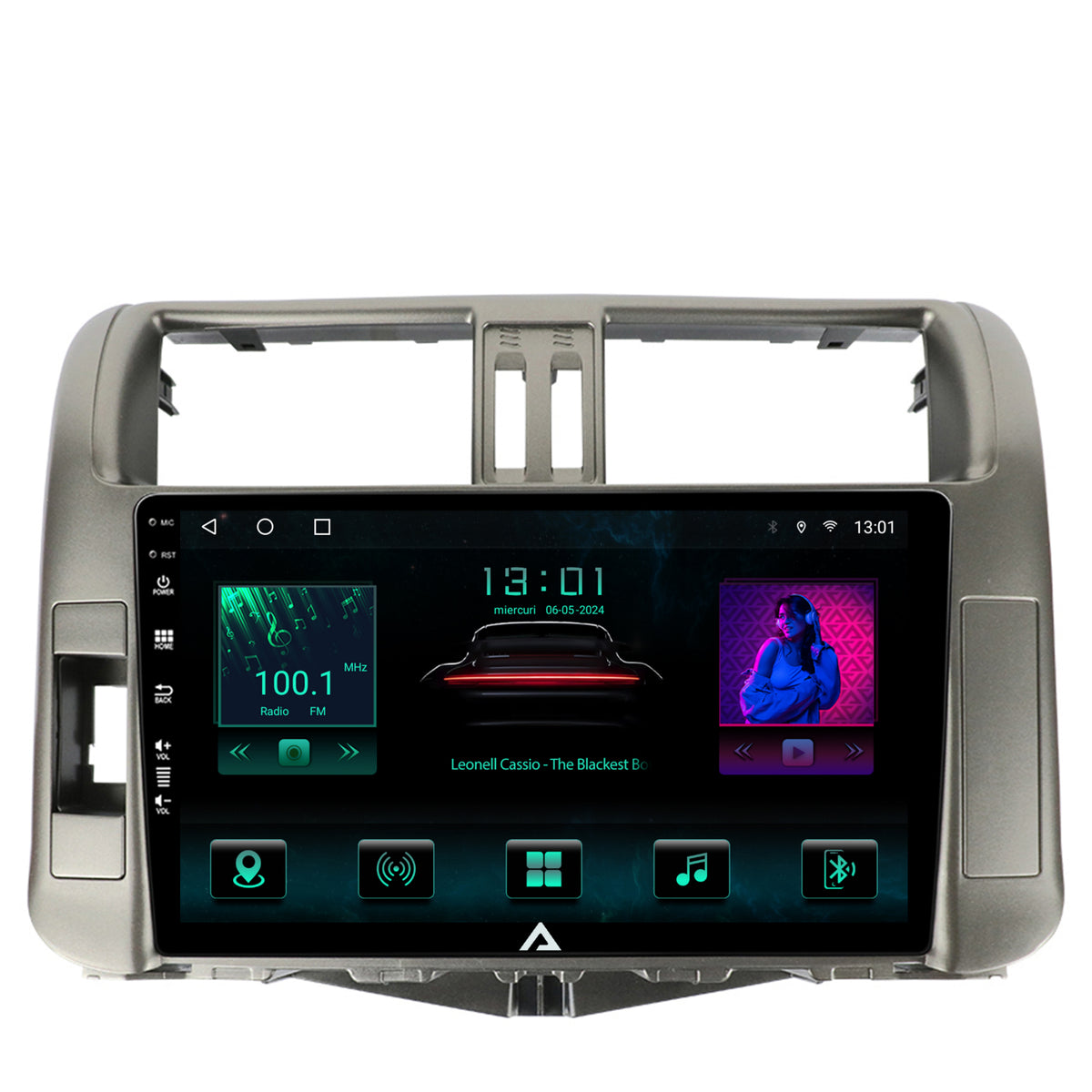 Navigatie Toyota Land Cruiser Prado J150 (2009-2013), Android, A-Octacore / 4GB RAM + 64GB ROM, 9 Inch - AD-BGA9004+AD-BGRKIT070