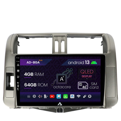 Navigatie Toyota Land Cruiser Prado J150 (2009-2013), Android, A-Octacore / 4GB RAM + 64GB ROM, 9 Inch - AD-BGA9004+AD-BGRKIT070