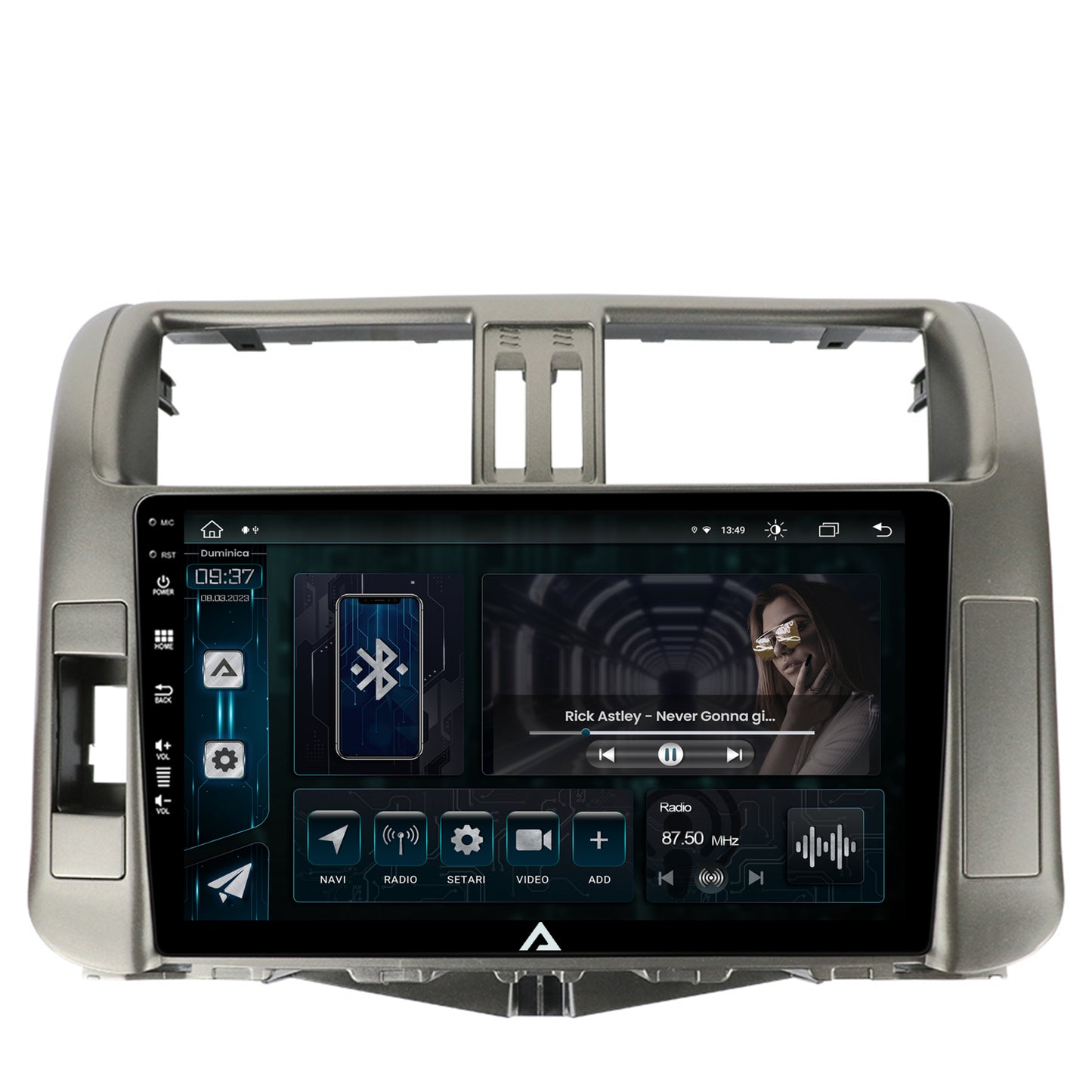 Navigatie Toyota Land Cruiser Prado J150 (2009-2013), Android, Z-Octacore / 8GB RAM + 256GB ROM, 9 Inch - AD-BGZ9008+AD-BGRKIT070