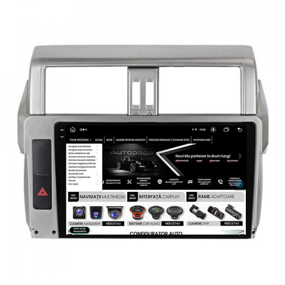 Navigatie Toyota Land Cruiser Prado J150 (2013-2017), Android, V-Octacore / 4GB RAM + 64GB ROM, 9.5 Inch - AD-BGV9004+AD-BGRKIT061