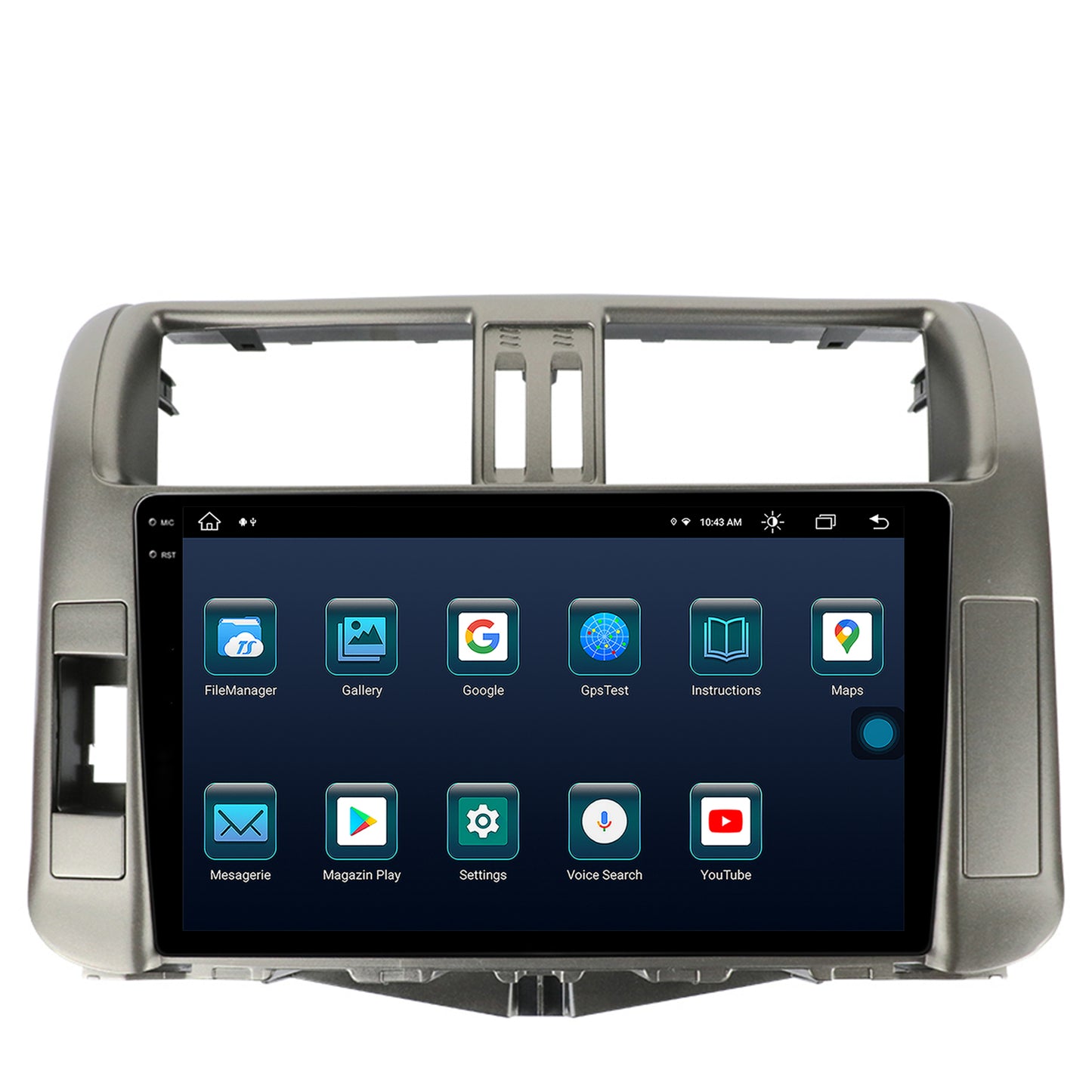 Navigatie Toyota Land Cruiser Prado J150 (2009-2013), Android, X-Octacore / 8GB RAM + 256GB ROM, 9.5 Inch - AD-BGX9008+AD-BGRKIT070