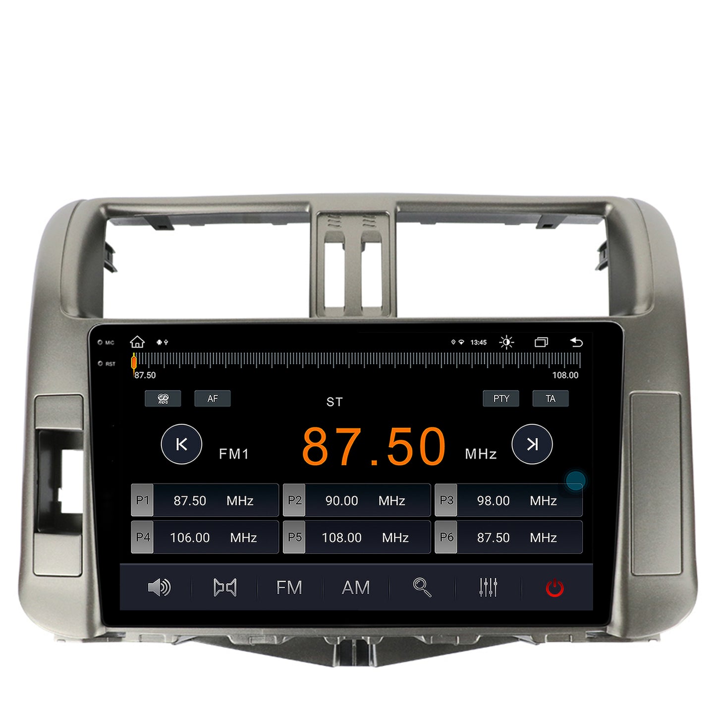 Navigatie Toyota Land Cruiser Prado J150 (2009-2013), Android, X-Octacore / 8GB RAM + 256GB ROM, 9.5 Inch - AD-BGX9008+AD-BGRKIT070