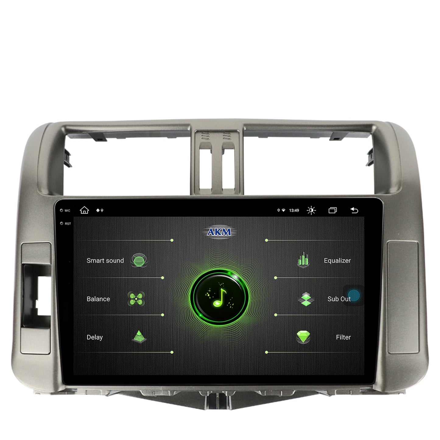 Navigatie Toyota Land Cruiser Prado J150 (2009-2013), Android, X-Octacore / 8GB RAM + 256GB ROM, 9.5 Inch - AD-BGX9008+AD-BGRKIT070