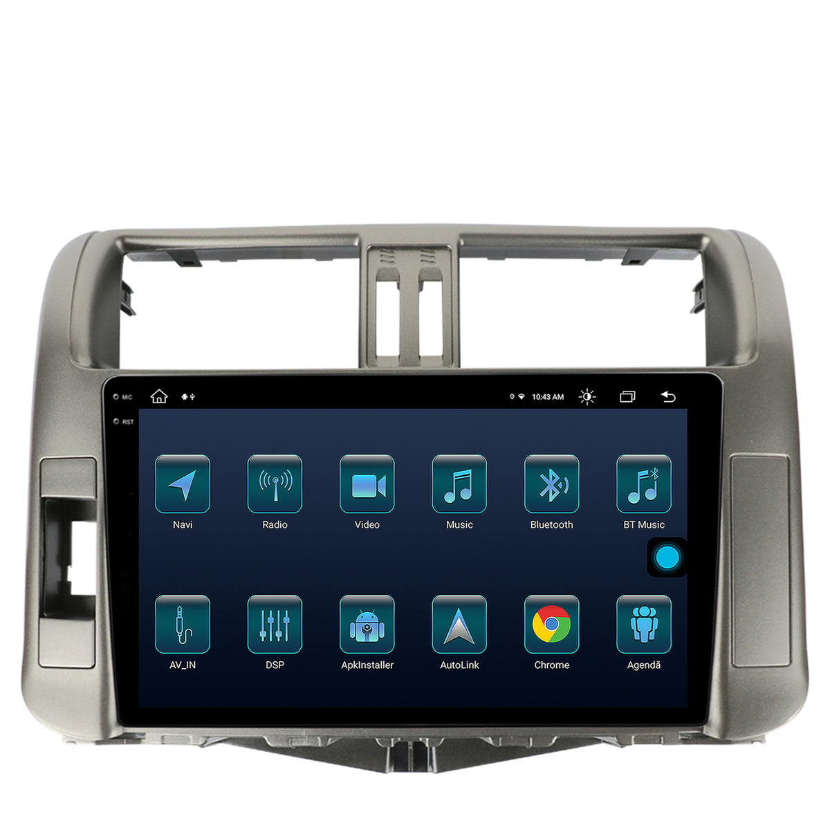 Navigatie Toyota Land Cruiser Prado J150 (2009-2013), Android, X-Octacore / 8GB RAM + 256GB ROM, 9.5 Inch - AD-BGX9008+AD-BGRKIT070