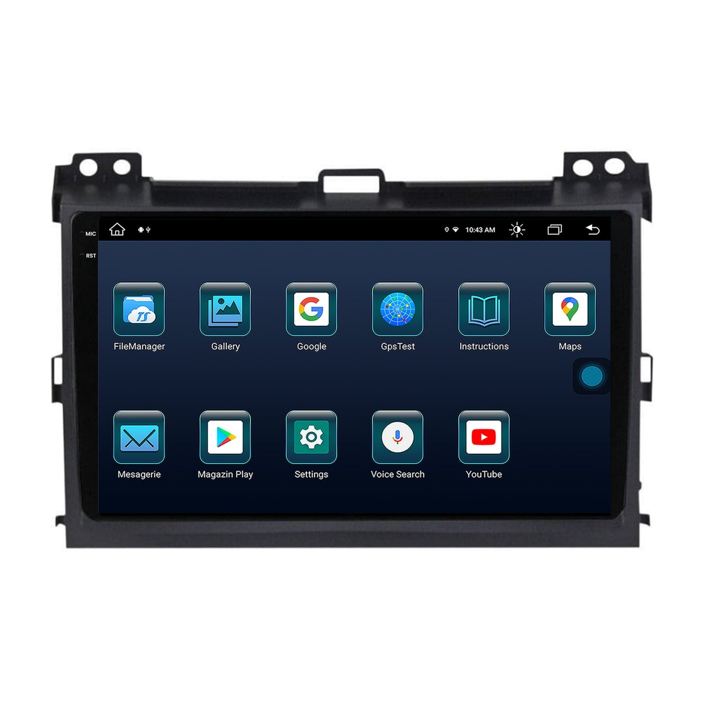 Navigatie Toyota Prado J120 (2002-2010), Android, X-Octacore / 8GB RAM + 256GB ROM, 9.5 Inch - AD-BGX9008+AD-BGRKIT083