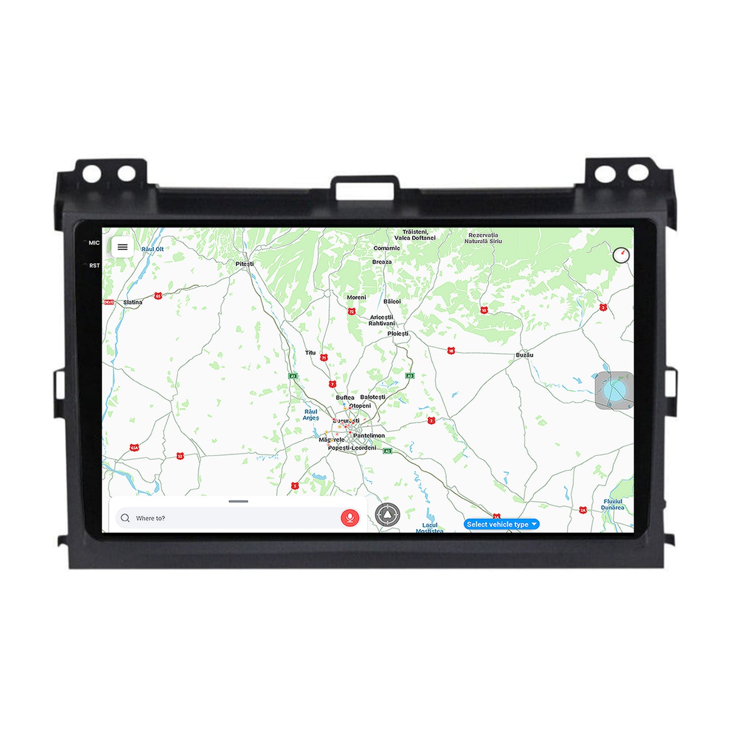 Navigatie Toyota Prado J120 (2002-2010), Android, X-Octacore / 8GB RAM + 256GB ROM, 9.5 Inch - AD-BGX9008+AD-BGRKIT083