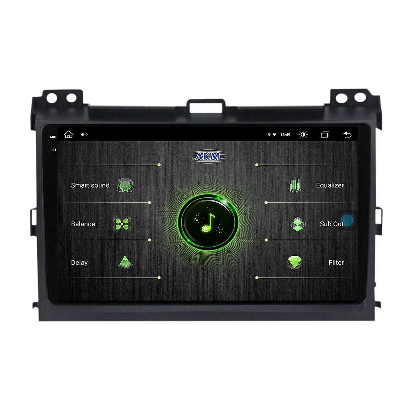 Navigatie Toyota Prado J120 (2002-2010), Android, X-Octacore / 8GB RAM + 256GB ROM, 9.5 Inch - AD-BGX9008+AD-BGRKIT083