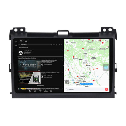 Navigatie Toyota Prado J120 (2002-2010), Android, X-Octacore / 8GB RAM + 256GB ROM, 9.5 Inch - AD-BGX9008+AD-BGRKIT083