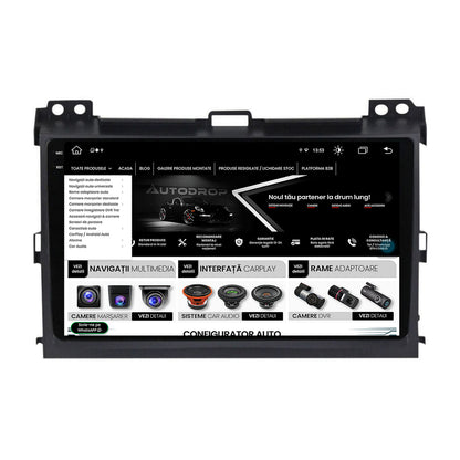 Navigatie Toyota Prado J120 (2002-2010), Android, X-Octacore / 8GB RAM + 256GB ROM, 9.5 Inch - AD-BGX9008+AD-BGRKIT083